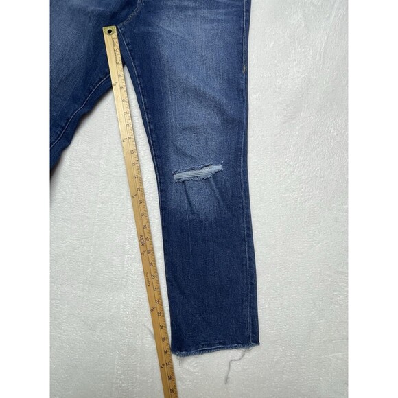 True Religion Starr High-Rise Cropped Straight Women's Buttonfly Jeans Size 28 - Picture 15 of 16